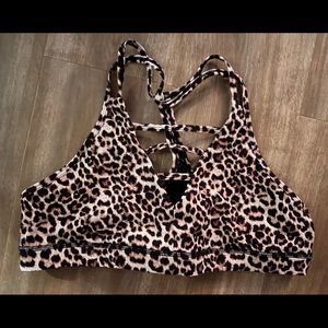 Zyia Leopard Grid Bra